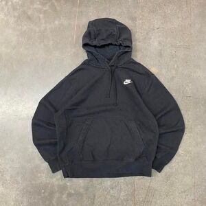 Y2K Nike Black Pullover Hoodie Men's Size M
